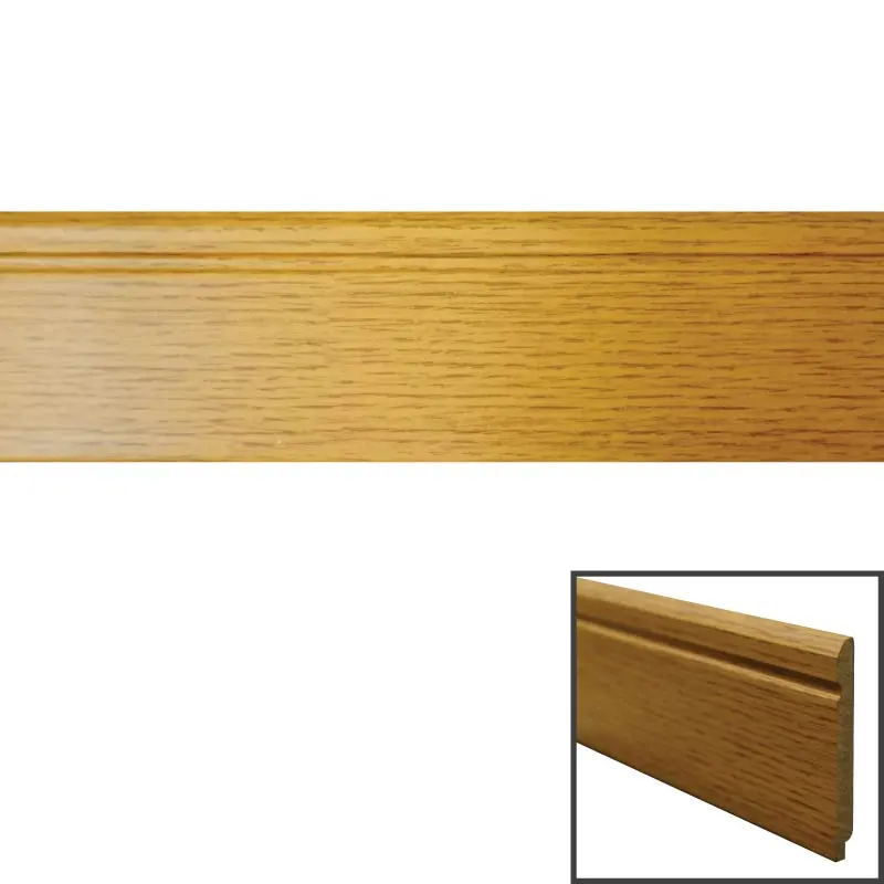 POLYWOOD MOULDING SS80-OAK WHITE POLYSTYRENE BASEBOARD